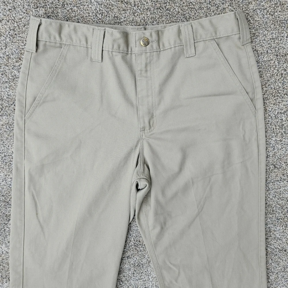 Vintage Carhartt Tan Blended Twill Pants Work Wear Khaki Slacks B290KHI 34x30